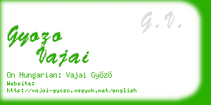 gyozo vajai business card