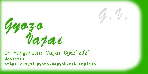 gyozo vajai business card